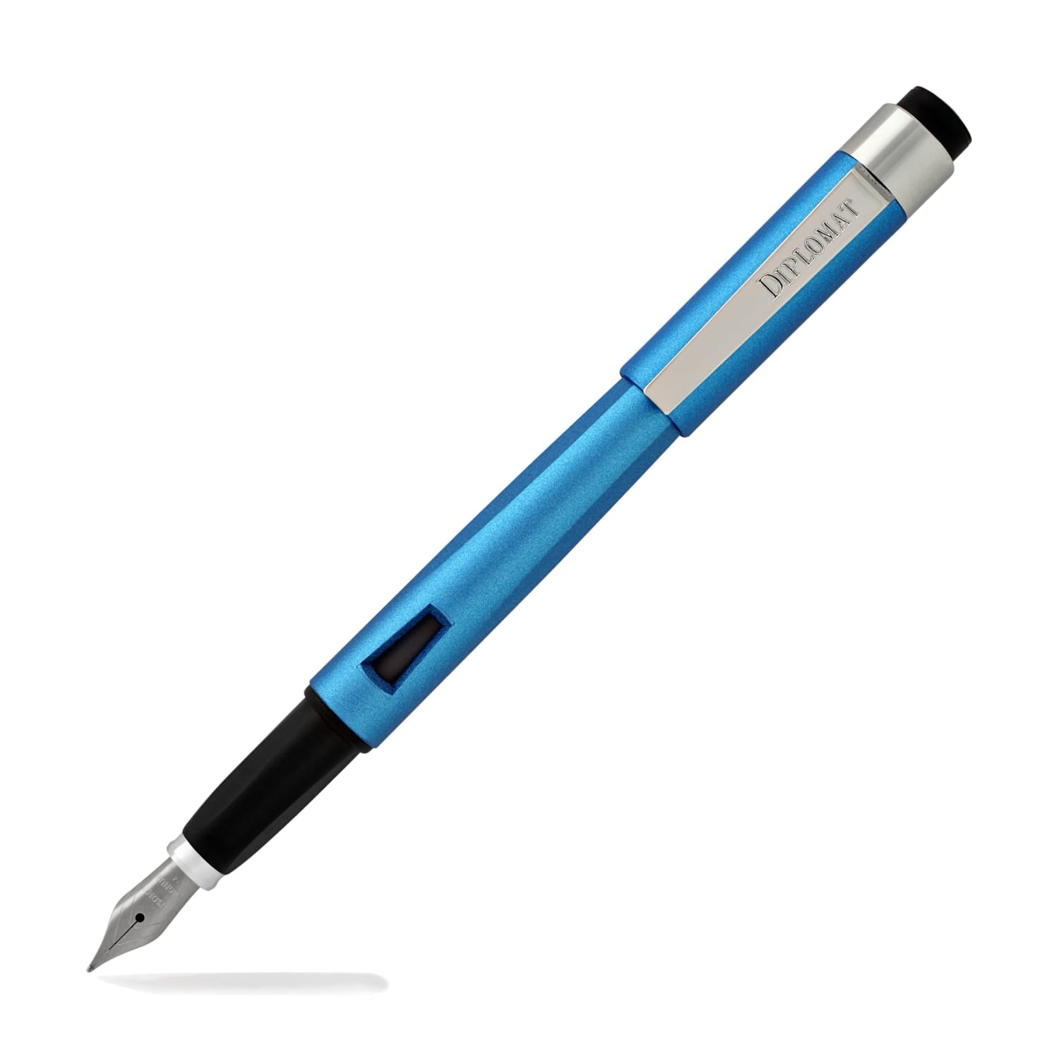 Diplomat Magnum Fountain Pen - Premium Blue Ink Pen for Writing, Calligraphy & Gifts | Elegant Aegean Blue Design | Perfect for Professionals, Students & Collectors