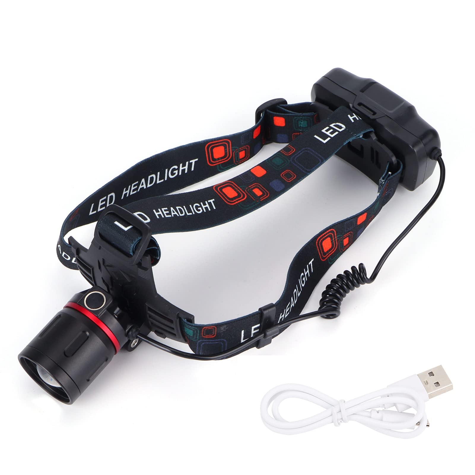 Red Light Headlamp with USB Charging & Adjustable Strap - Perfect for Night Fishing, Bird Watching, Beekeeping & Outdoor Adventures