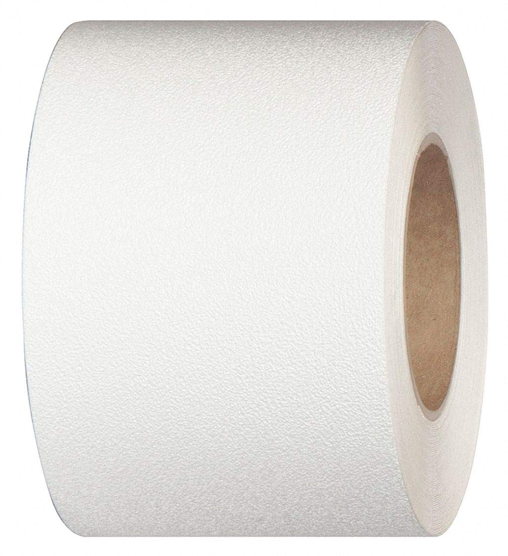 Non-Slip Safety Tape - White 60ft x 4in - Heavy Duty Anti-Skid Grip Tape for Stairs, Ramps, Floors - Perfect for Home, Office & Industrial Use