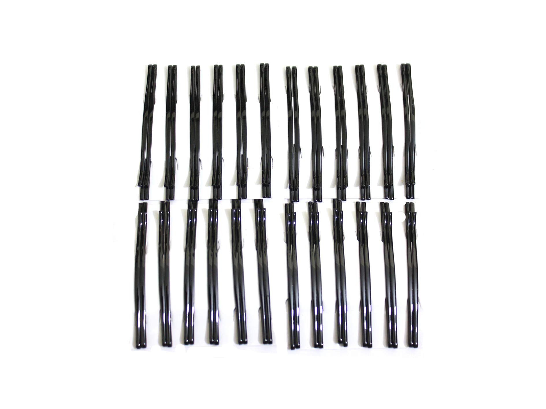 Kalaneet 48-Piece Black Metal Bobby Pins (8cm) - Perfect for Hairstyling, Updos, and Secure Hair Hold