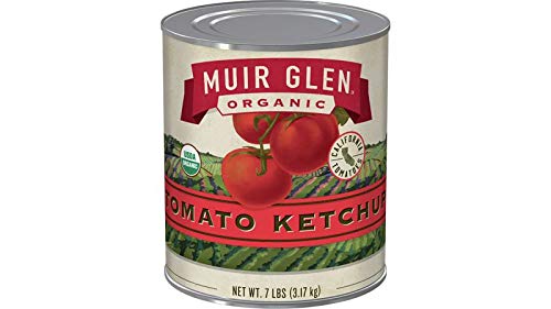 Organic Tomato Ketchup by Muir Glen - 112 Oz (Pack of 6) | BPA-Free, Gluten-Free | Perfect for Burgers, Hot Dogs & BBQ Parties | USDA Certified Organic Ketchup