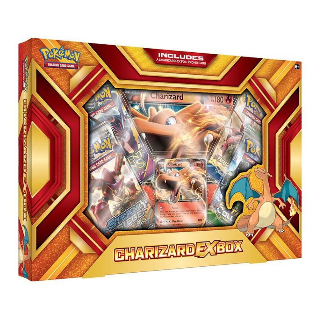 Pokemon Charizard EX Box - XY Evolutions Trading Card Game (TCG) Booster Pack | Collectible Cards for Battles & Tournaments | Perfect for Pokemon Fans & Card Game Enthusiasts