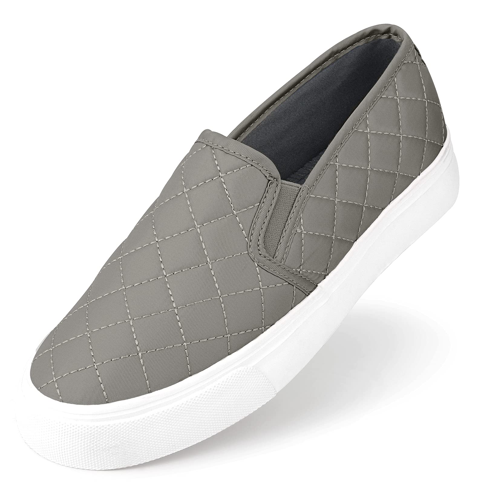 JENN ARDOR Women's Slip-On Sneakers - Comfortable Casual Walking Shoes | Fashionable Flats for Everyday Wear, Work & Travel