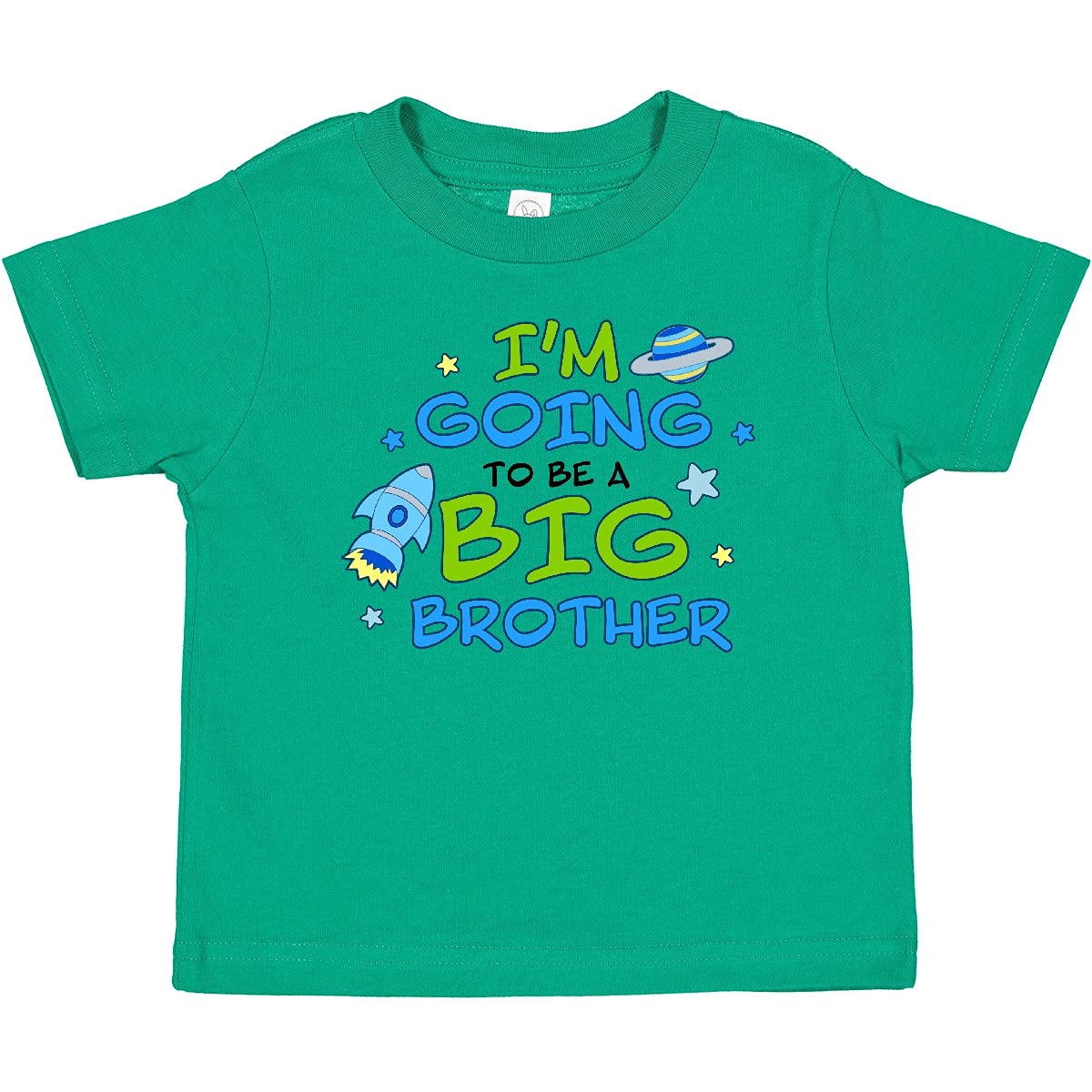 Inktastic 'I'm Going to Be a Big Brother' Baby T-Shirt - Cute Astronaut Sibling Announcement Outfit for Newborns & Toddlers - Perfect for Gender Reveals, Baby Showers & First Photos