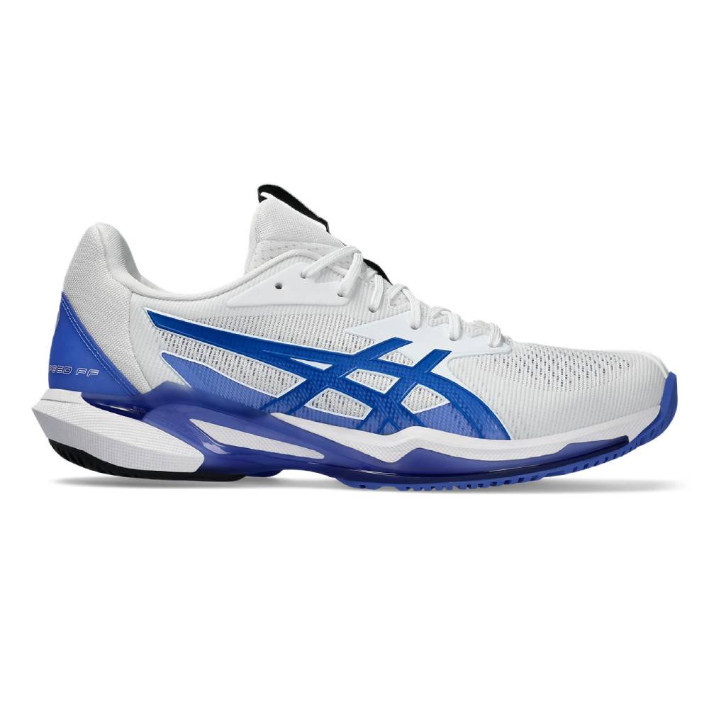 ASICS Solution Speed FF 3 Men's Tennis Shoes - Lightweight Performance Court Shoes for Competitive Play (White/Tuna Blue) - Perfect for Hard Court Matches & Training Sessions