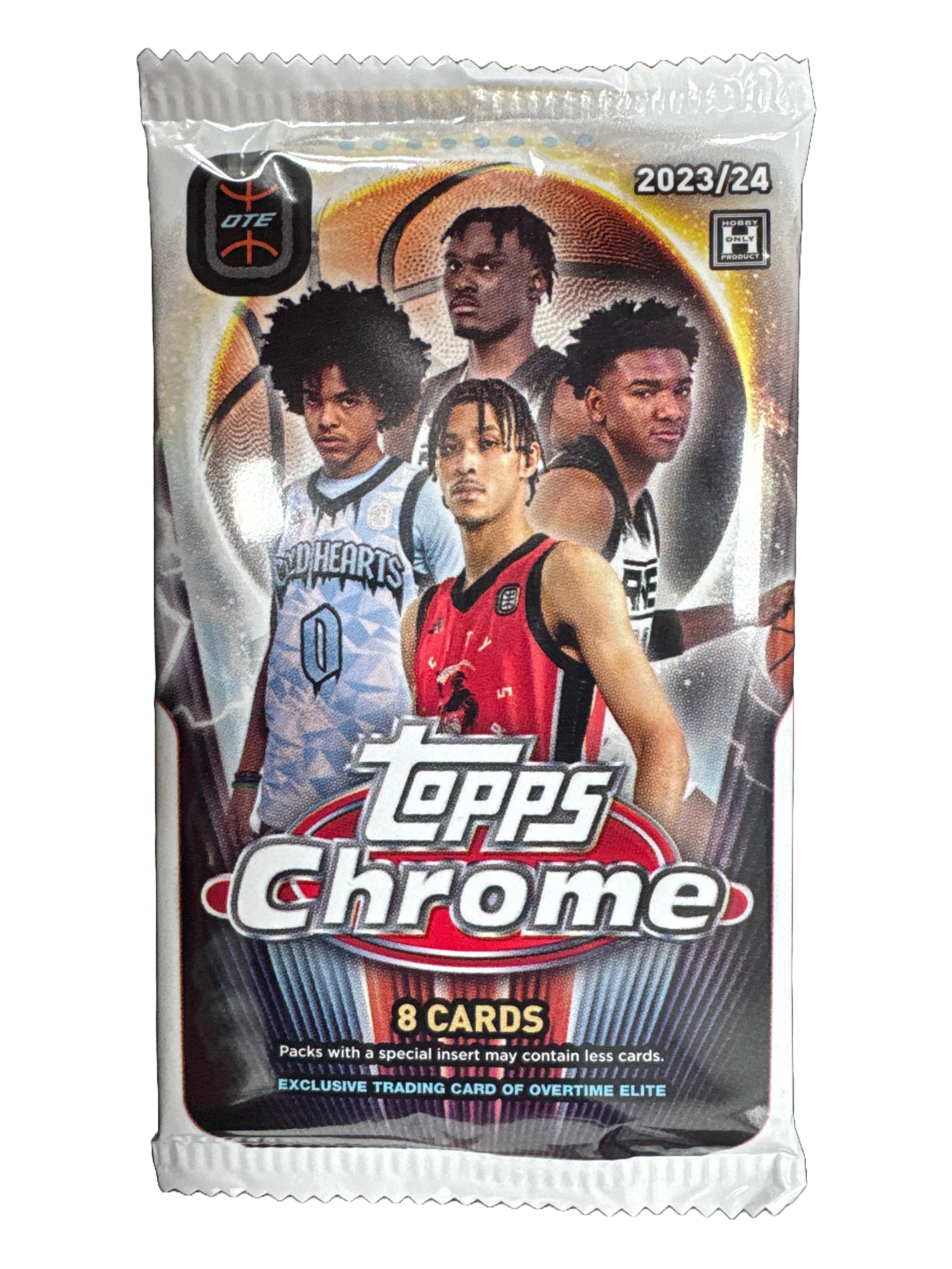 Topps Overtime Elite Chrome 2023-24 Basketball Trading Cards Single Pack - Collectible Sports Cards for Fans & Investors | Perfect for Trading, Collecting, and Displaying