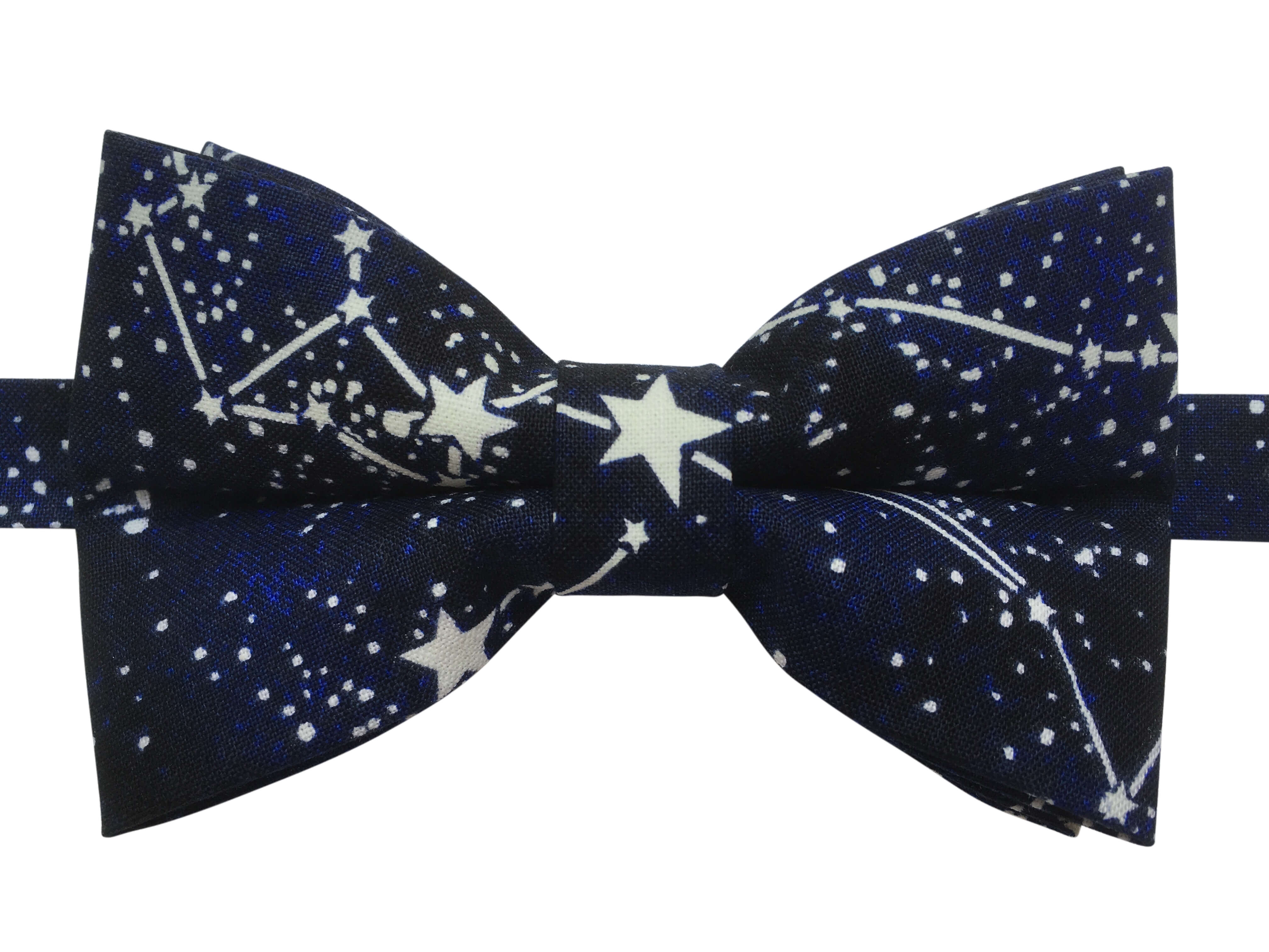 Glow in the Dark Bow Tie - Astronomy & Stars Pattern - Perfect for Stargazing, Cosplay, and Science-Themed Parties
