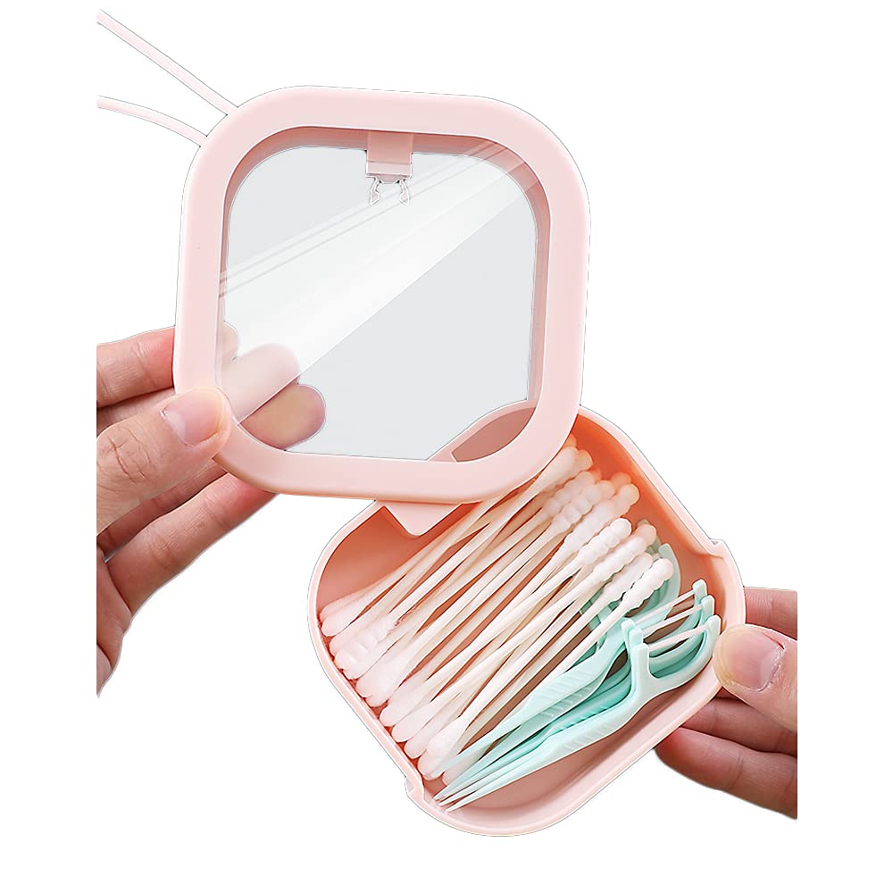 Lunhoo Portable Storage Organizer Box for Makeup, Jewelry, and Small Accessories - Pink | Travel, Home, and Office Organization Solution