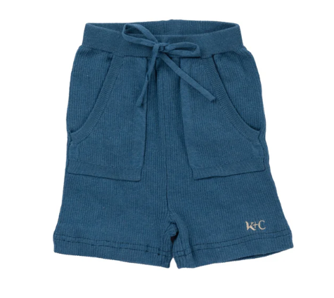KIPP HAYDEN RIBBED KNIT SHORTS for Toddlers & Kids (18 Months to 4 Years) - Soft Cotton Comfort Shorts for Playtime, Summer Outfits & Casual Wear