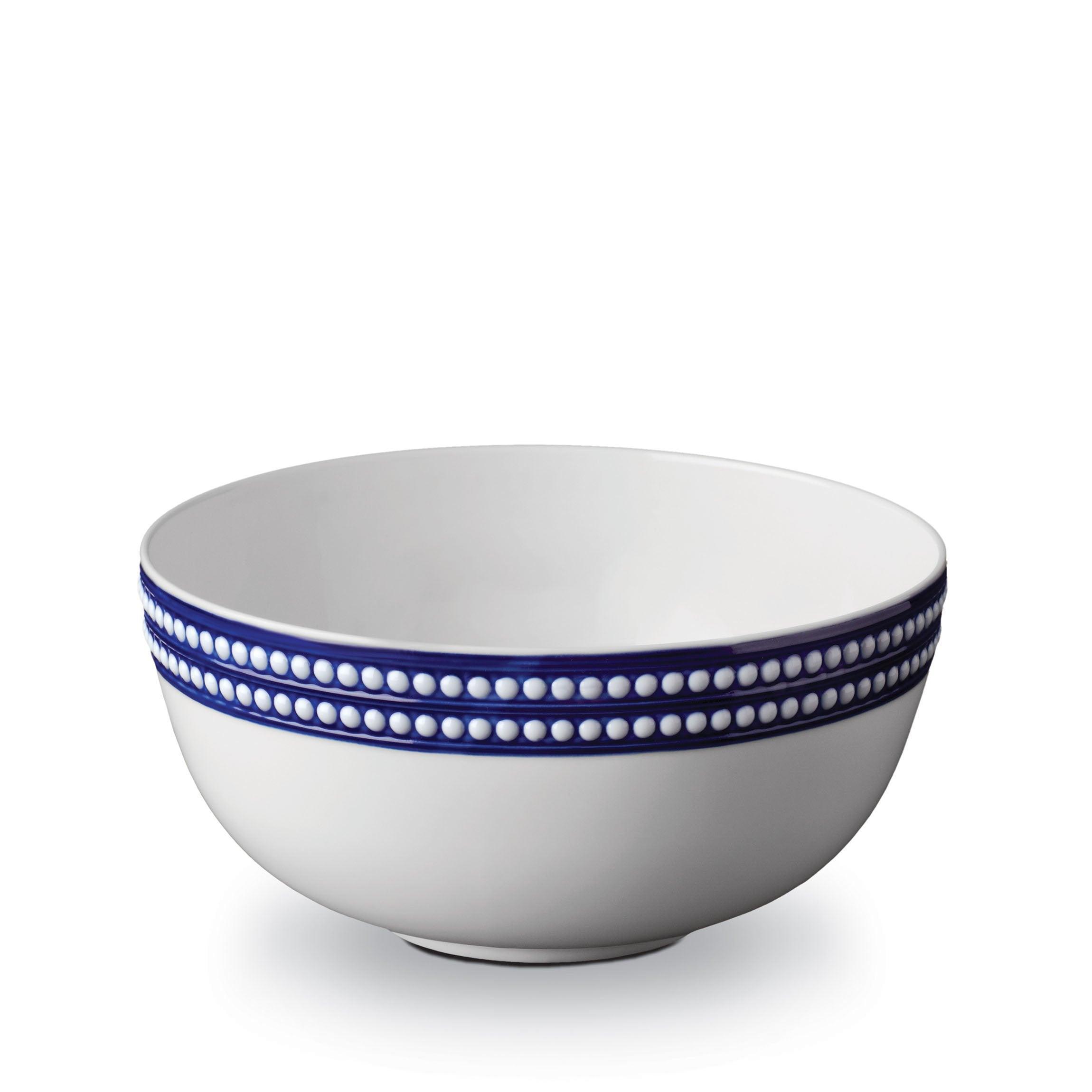 Perlée Elegant Serving Bowl - Premium Porcelain Fruit & Salad Bowl for Entertaining - Perfect for Dinner Parties, Holiday Gatherings & Family Meals