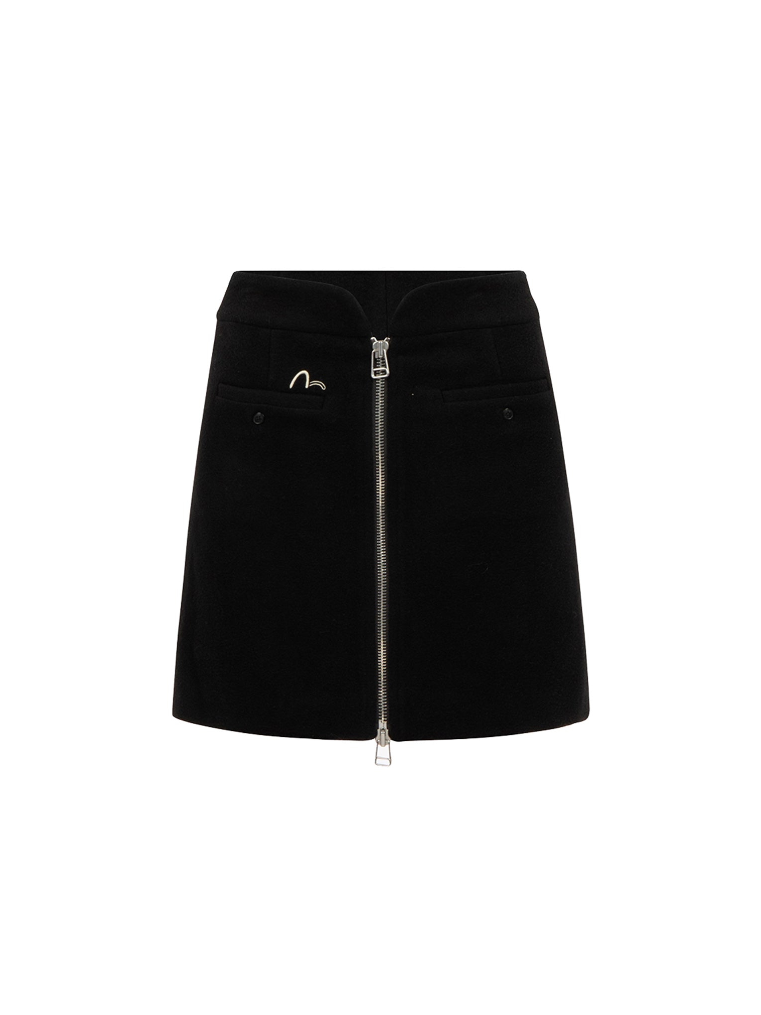 Stylish Slogan Embroidered Waistband Skirt for Women | Trendy High-Waisted Denim Skirt | Perfect for Casual Outfits, Streetwear & Summer Fashion
