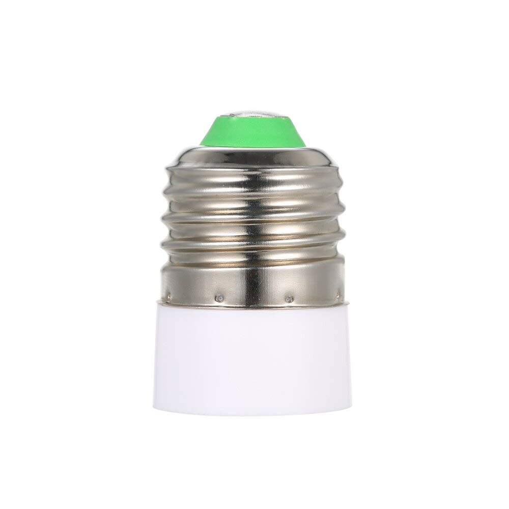 E27 to E14 Lamp Base Socket Adapter - White LED Light Bulb Converter for Chandeliers, Ceiling Lights & Table Lamps - Compatible with Smart Bulbs & Dimmable Fixtures