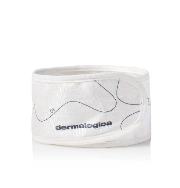 Dermalogica White Face Mapping Headband for Skincare & Spa - Perfect for Facials, Makeup Application & At-Home Beauty Treatments
