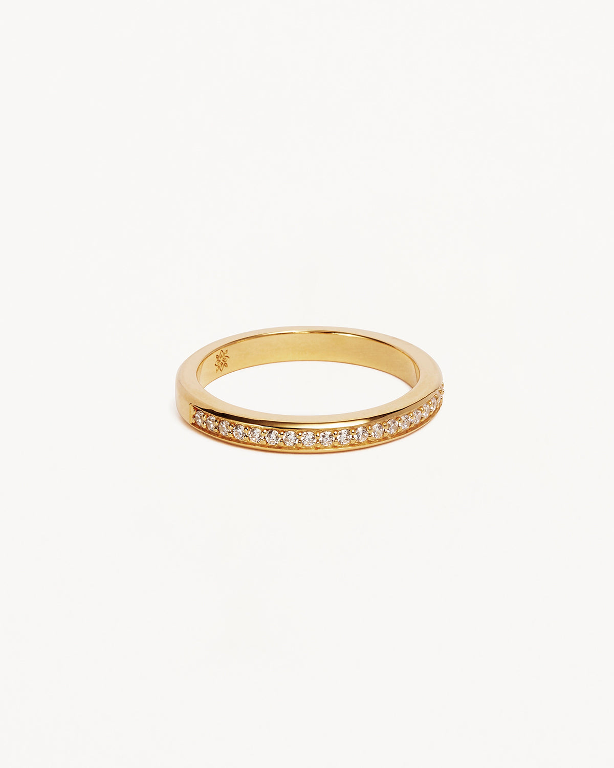 18K Gold Vermeil Love Ring for Women - Elegant Stackable Band for Engagement, Wedding, Anniversary & Everyday Wear