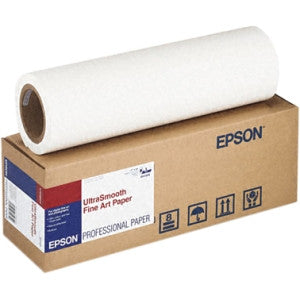 Epson UltraSmooth Fine Art Paper Roll - 17x50 Inches (250 Sheets) - Premium Archival Quality for Professional Photography & Art Prints