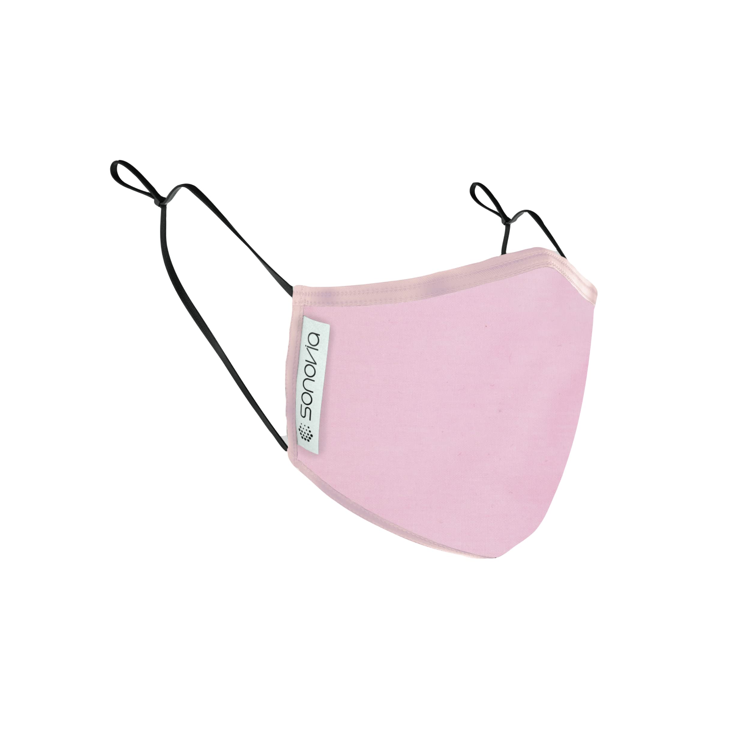 Breathable Reusable Face Mask with Anti-Fog Nose Wire - Washable 2-Layer Unisex Cloth Mask, Adjustable Ear Straps - Pack of 5 (Pink, Large) - Perfect for Travel, Work & Daily Protection