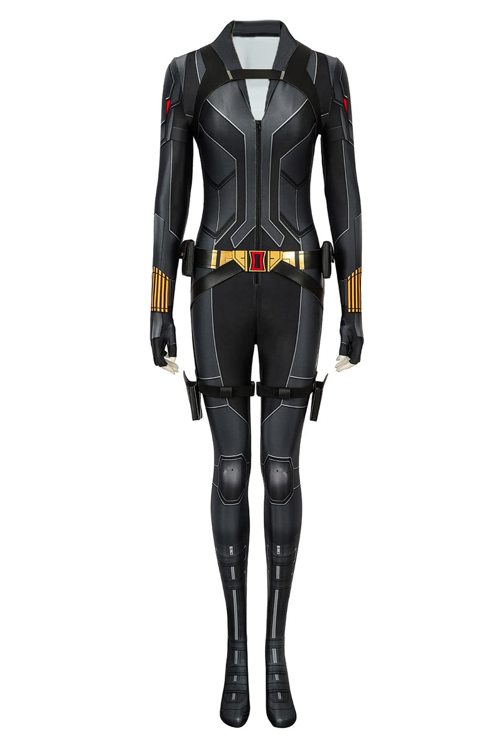 Yelena Belova Cosplay Costume - Black Widow Natasha Romanoff Bodysuit Jumpsuit for Women | Halloween Party, Comic-Con & Cosplay Events | Marvel Avengers Inspired Outfit