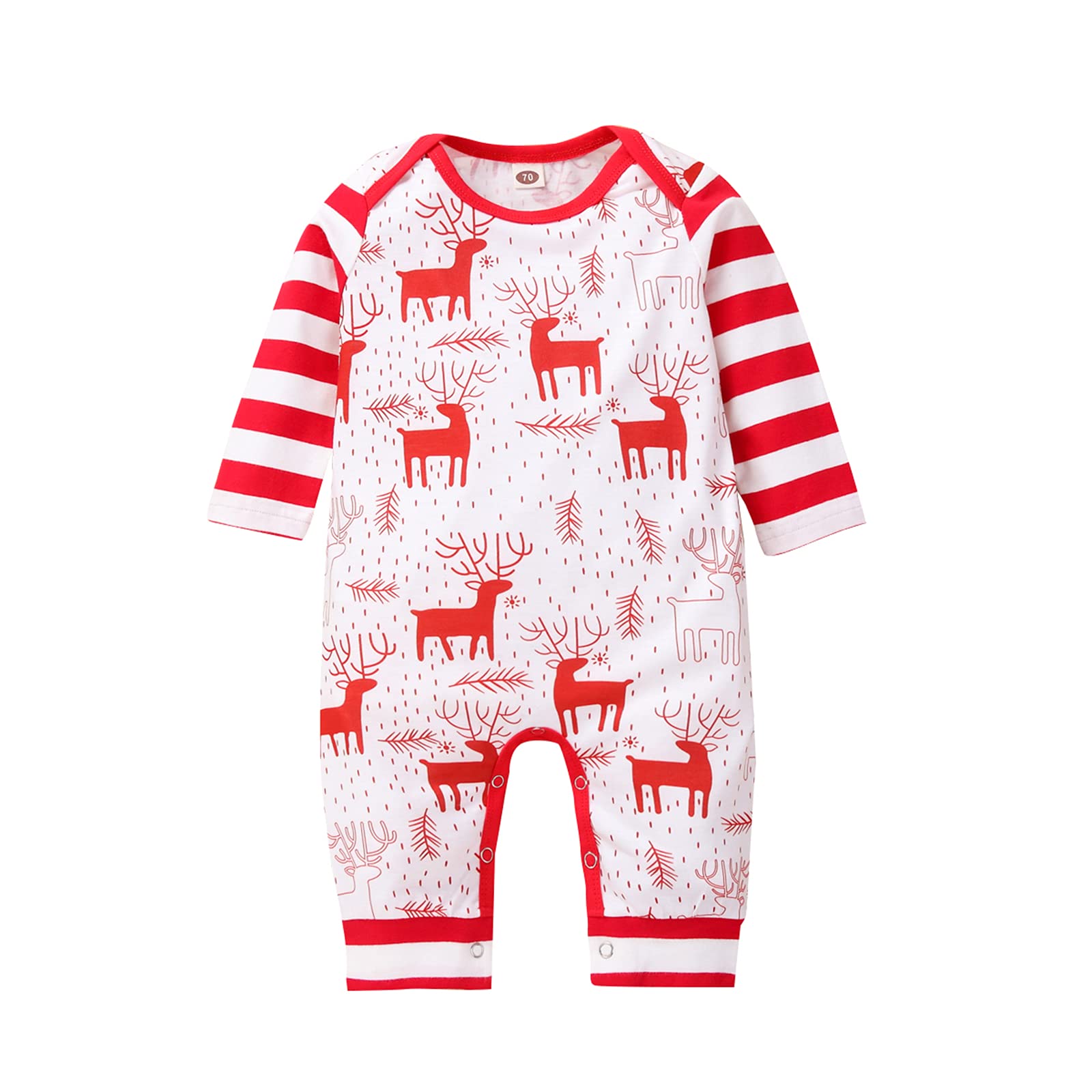 My 1st Christmas Baby Outfits - Newborn Boys & Girls Long Sleeve Romper Sets | Infant Holiday Playwear for Xmas Photos & Family Gatherings