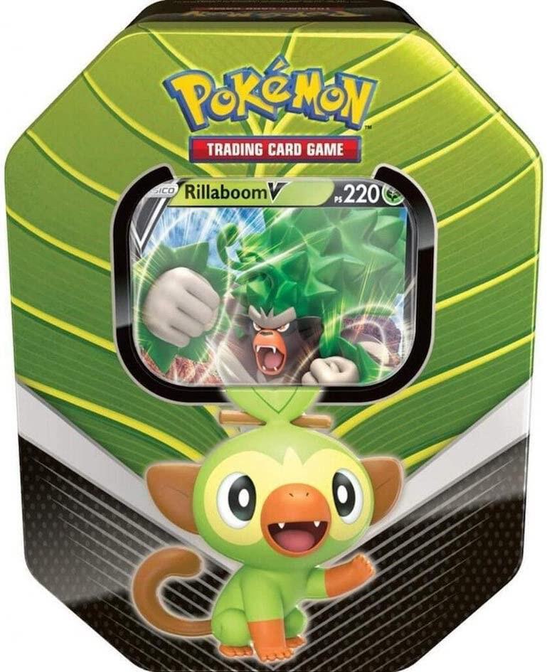 Galar Partners International Tin [Rillaboom V] - Premium Pokémon Trading Card Collection for Collectors & Players | Perfect for Battles, Trading & Display