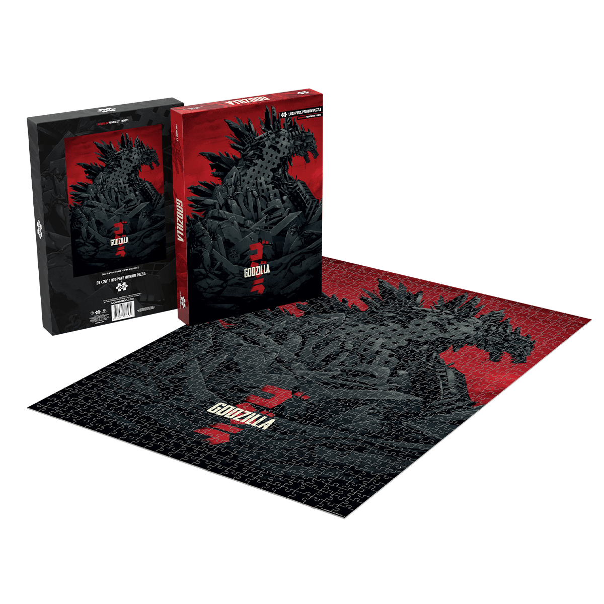 Godzilla 1000 Piece Jigsaw Puzzle for Adults - Challenging Monster Movie Puzzle Game for Family Night & Home Decor