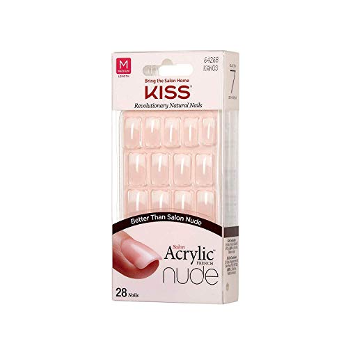 KISS Revolutionary Natural Nails - Strong & Durable Press-On False Nails for Salon-Quality Manicures at Home | Perfect for Weddings, Parties & Everyday Wear
