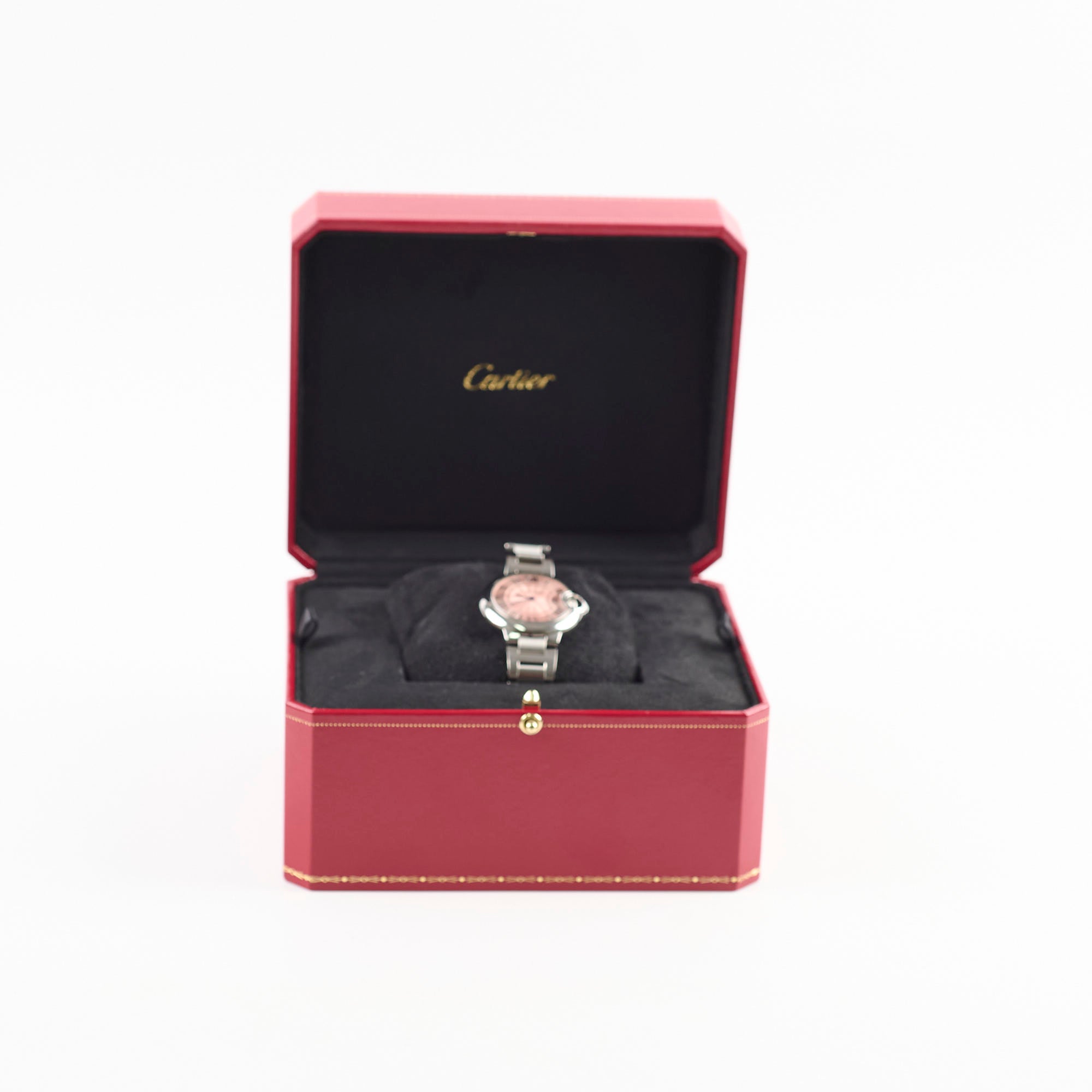 Cartier Ballon Bleu 33mm Pink Dial Women's Watch 819471ZX - Luxury Gift for Her, Perfect for Weddings & Special Occasions