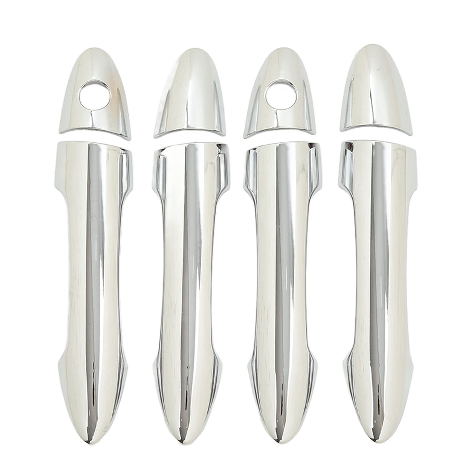 8 Pcs ABS Chrome Car Door Handle Covers for Picanto Morning 2011-2016 - Exterior Protection & Style Upgrade
