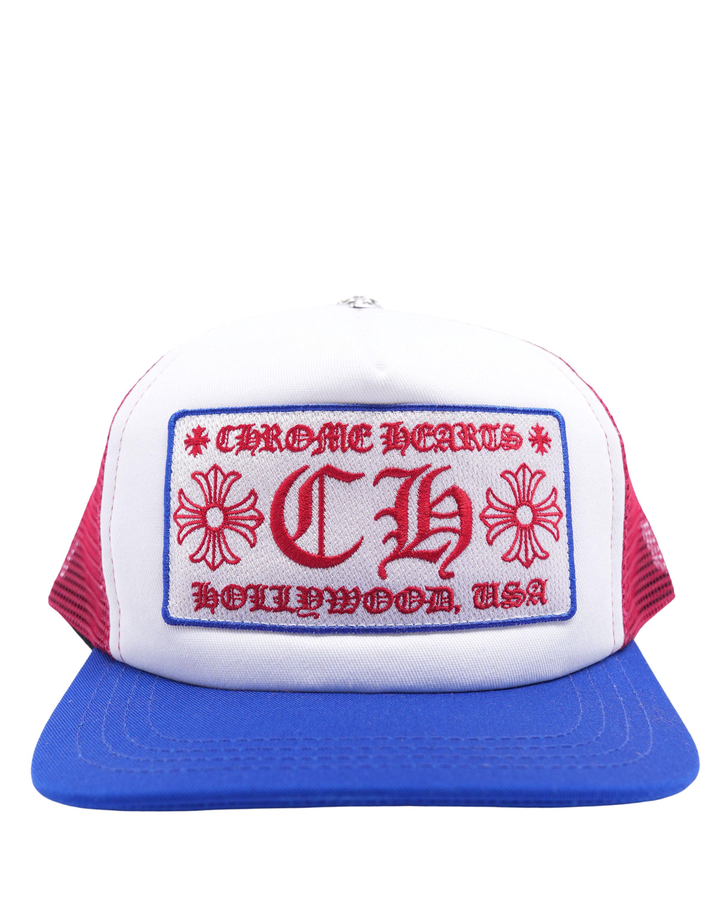 4th of July Patriotic Hollywood Trucker Hat - American Flag Design Adjustable Snapback Cap for Men & Women - Perfect for Independence Day Celebrations, BBQ Parties & Outdoor Events