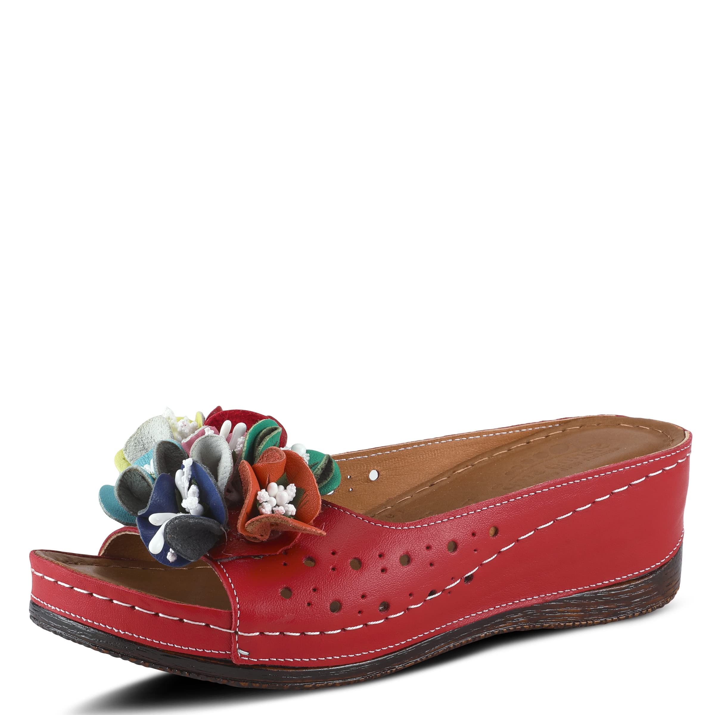 Spring Step Women's Flowerchild Slide Sandal - Comfortable Bohemian Flip Flops for Beach, Pool & Summer Outfits