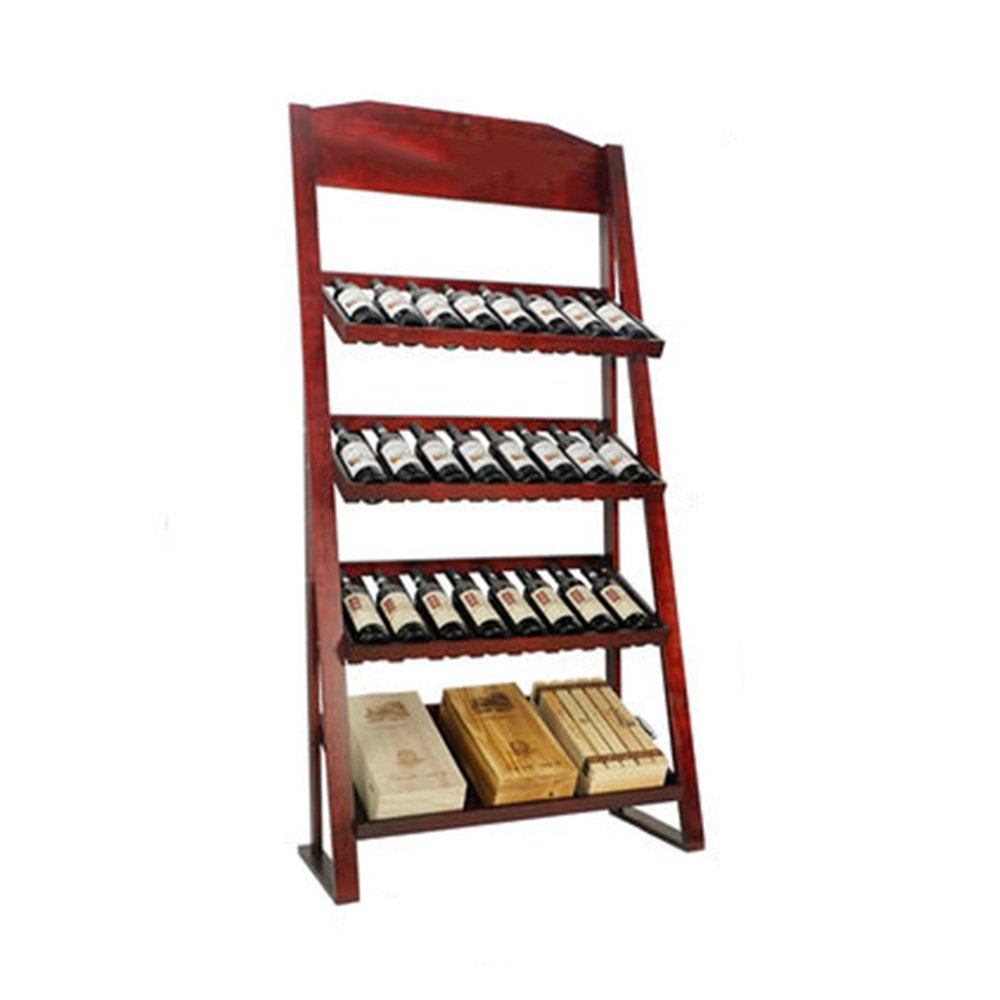 Premium Wooden Wine Rack for 24 Bottles - MAHZONG Wall Mounted Wine Cabinet with Display Shelves - Perfect for Home Bar, Kitchen, Dining Room & Wine Cellar Organization