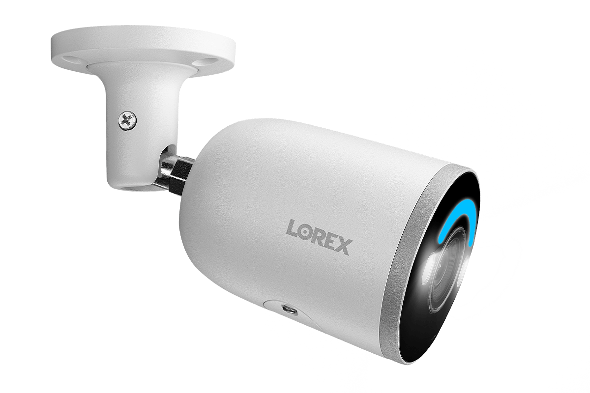 Lorex 4K Ultra HD Smart Security Camera with AI Person Detection, PoE IP Wired Bullet Camera, Weatherproof Outdoor Surveillance - Perfect for Home Security, Business Monitoring & Nighttime Property Protection