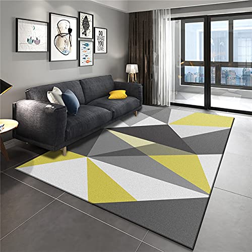 Stylish Modern Non-Slip Rectangular Area Rug - 200cm x 300cm Soft Living Room Carpet, Bath Mat & Doormat - Artistic Home Decor for Living Spaces, Bedrooms & Entryways