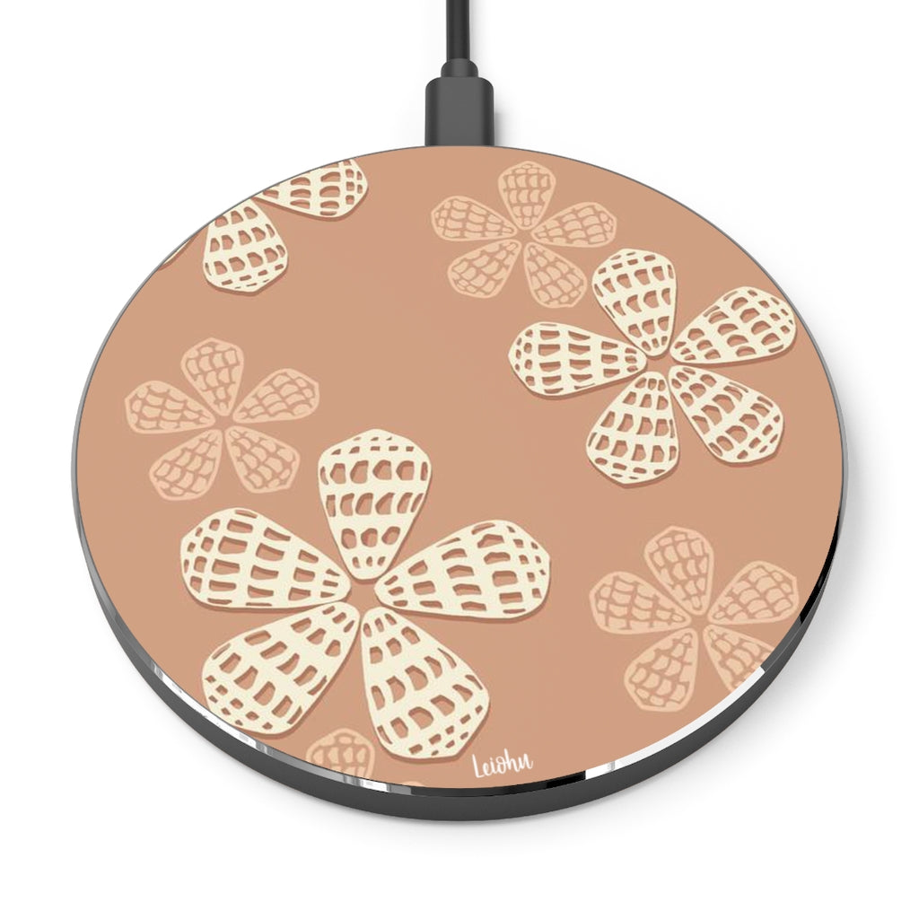 Hebrew Shell Fast Wireless Charger - Qi-Certified 10W/7.5W/5W Charging Pad for iPhone 15/14/13/12, Samsung Galaxy S23/S22/S21 - Perfect for Home, Office & Car Use