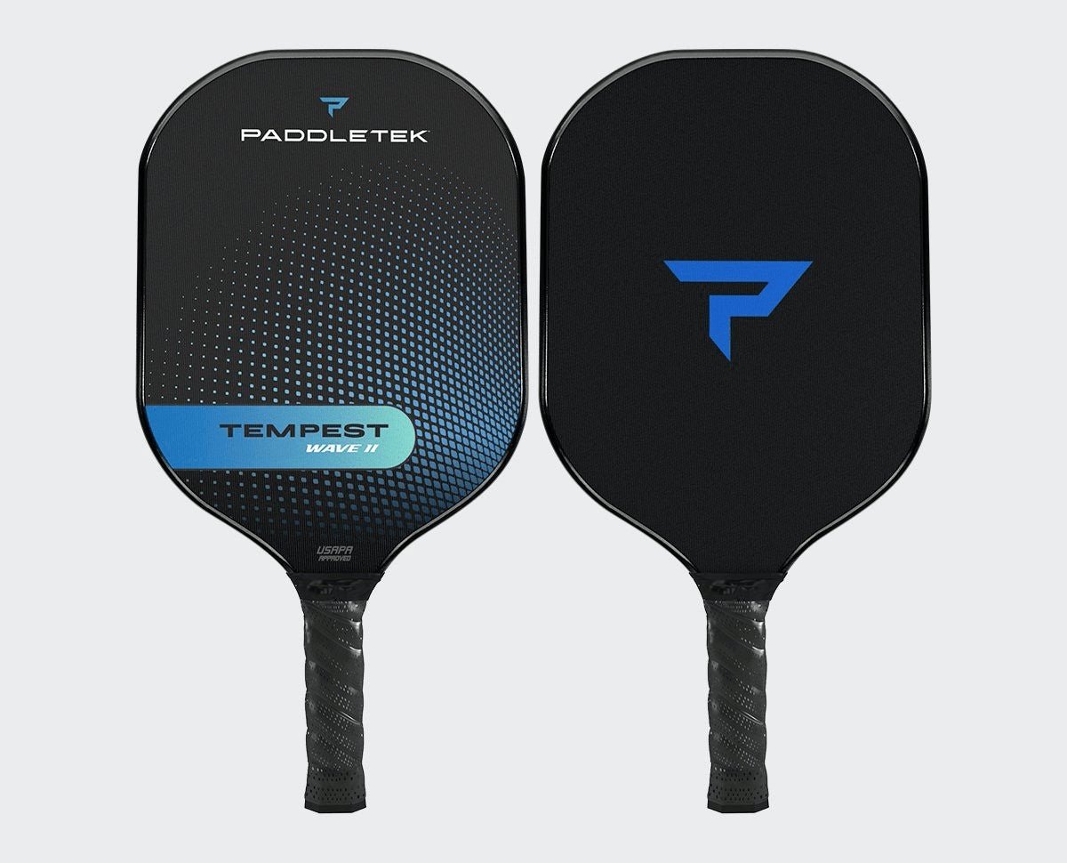 Paddletek Tempest Wave II Pickleball Paddle - Premium Graphite Face & Polymer Core - USAPA Approved for Tournament Play - Perfect for Indoor/Outdoor Courts & Competitive Games