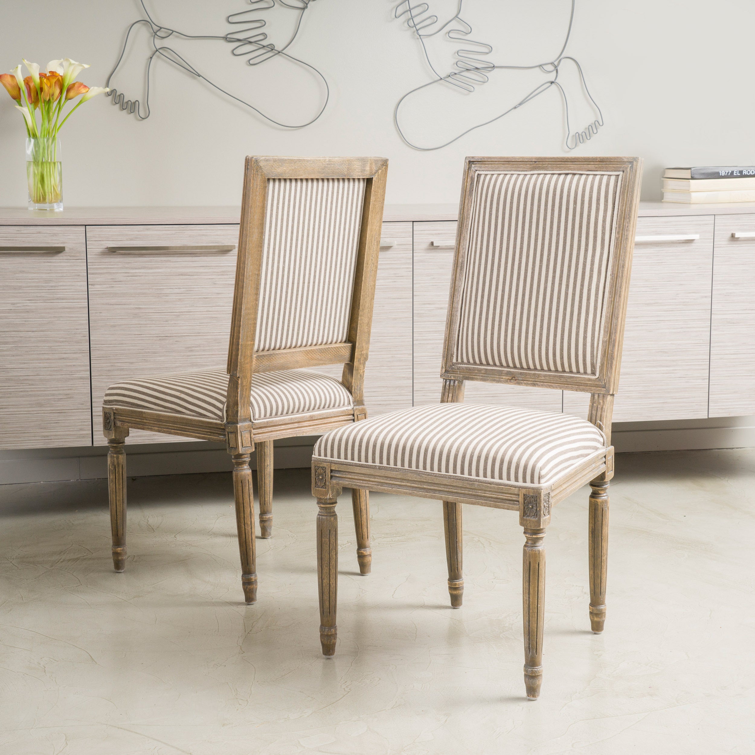 Modern Dining Chairs Set of 4 - Sturdy Wooden Kitchen Chairs with Padded Seats - Comfortable & Stylish for Home, Restaurant, or Office Use - Perfect for Family Meals, Entertaining Guests, or Workspace Seating