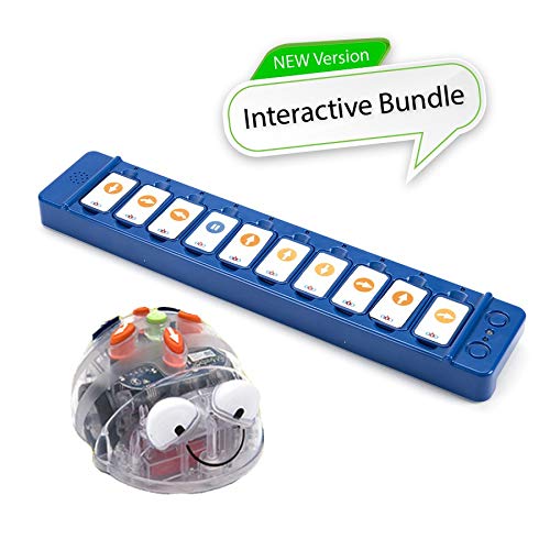 Interactive TTS Blue Bot Robot with Tactile Reader - 25 Coding TacTiles - Durable STEM Learning Toy for Kids | Teach Programming Basics | Perfect for Classroom, Homeschool & DIY Projects (Great for Ages 5-10)