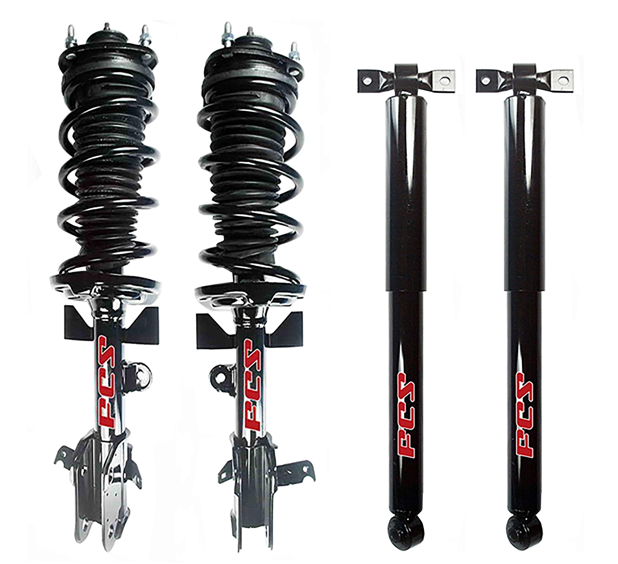 FCS Front Struts Springs & Rear Shocks Kit For Honda Odyssey 2013-2016 3.5L V6 FWD - Smooth Ride & Enhanced Handling for Family Road Trips & Daily Commutes