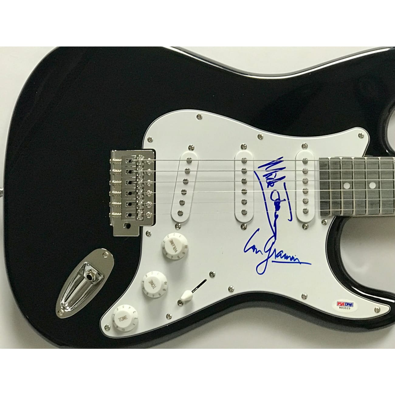 Authentic Lou Gramm & Mick Jones Signed Guitar with PSA COA - Rare Collectible for Music Fans, Perfect for Memorabilia Displays & Rock Enthusiast Gifts