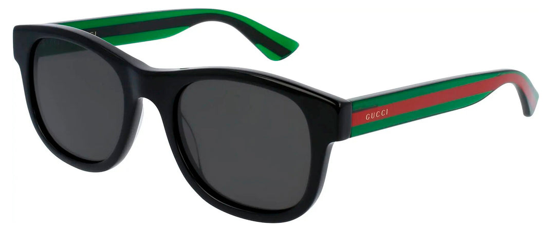 Gucci GG0003SN Polarized Striped Leg Sunglasses for Women - UV Protection, Fashionable & Lightweight - Perfect for Beach, Driving & Outdoor Activities