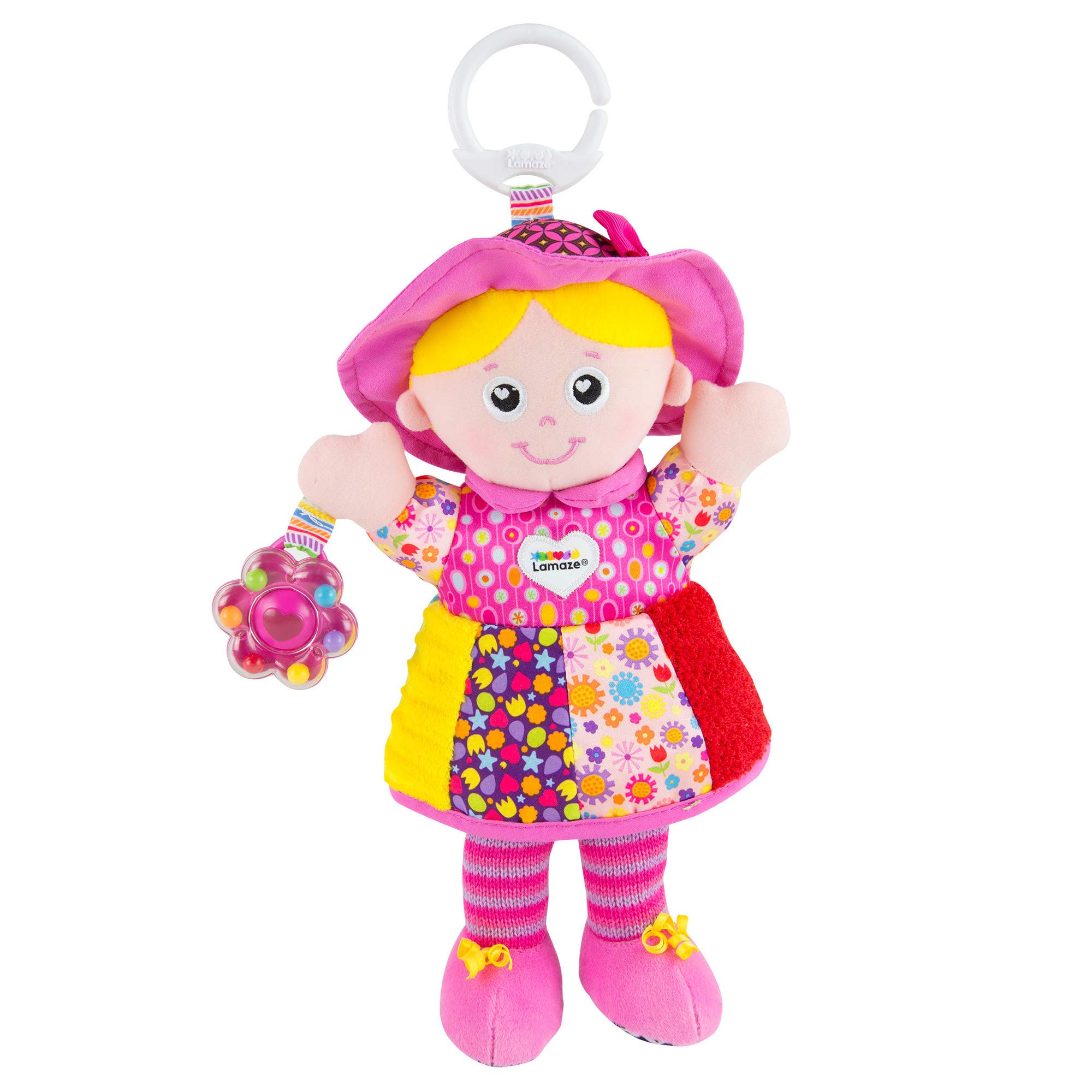 LAMAZE My Friend Emily Interactive Baby Toy – Soft Plush Doll for Sensory Play & Early Learning | Perfect for Tummy Time, Cuddling & Developmental Play