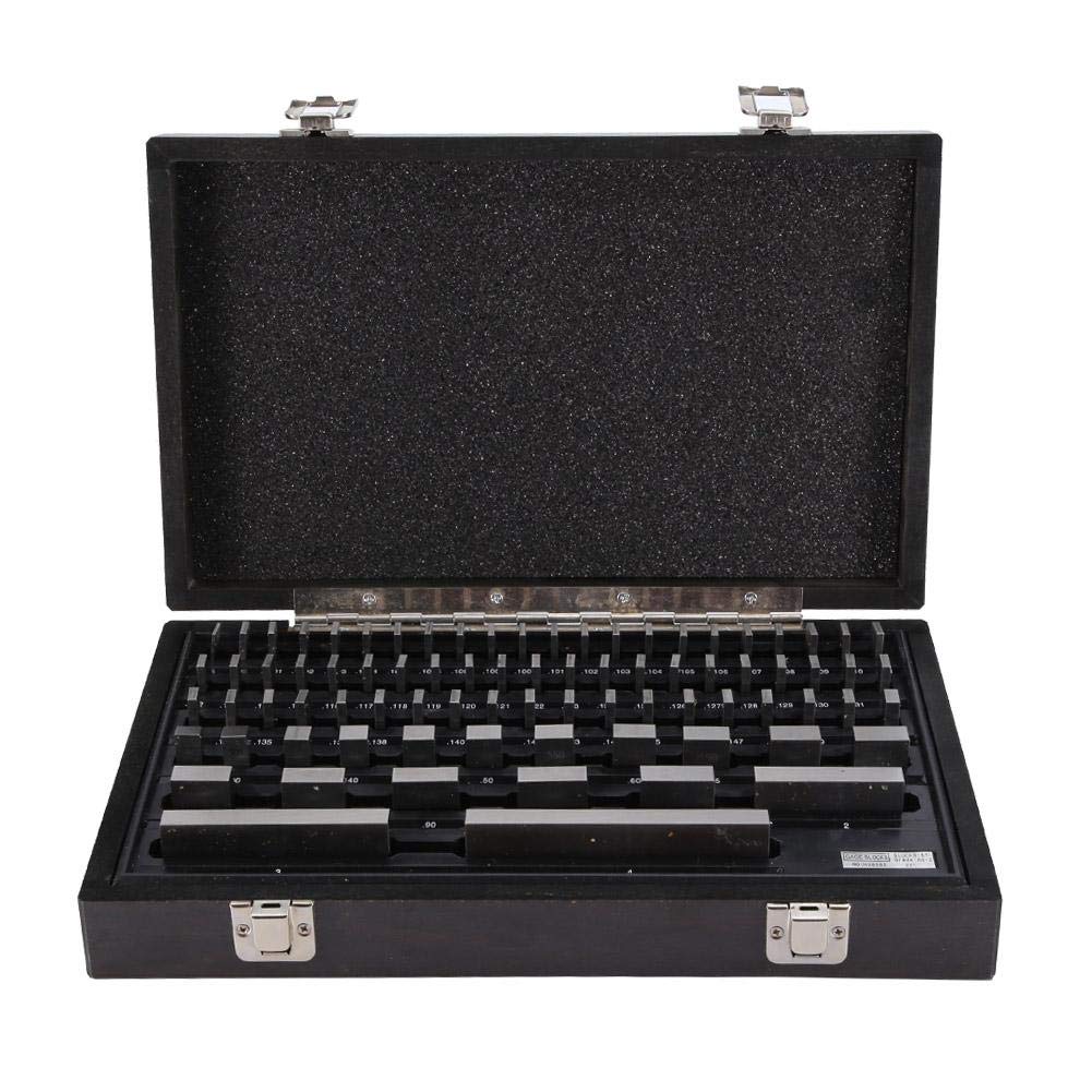 81-Piece Steel Gauge Block Set - Precision Measuring Tools for Industrial Machinery, Automotive Repair & Metalworking | Durable Different Size Gage Blocks for Workshop, Quality Control & Engineering Applications