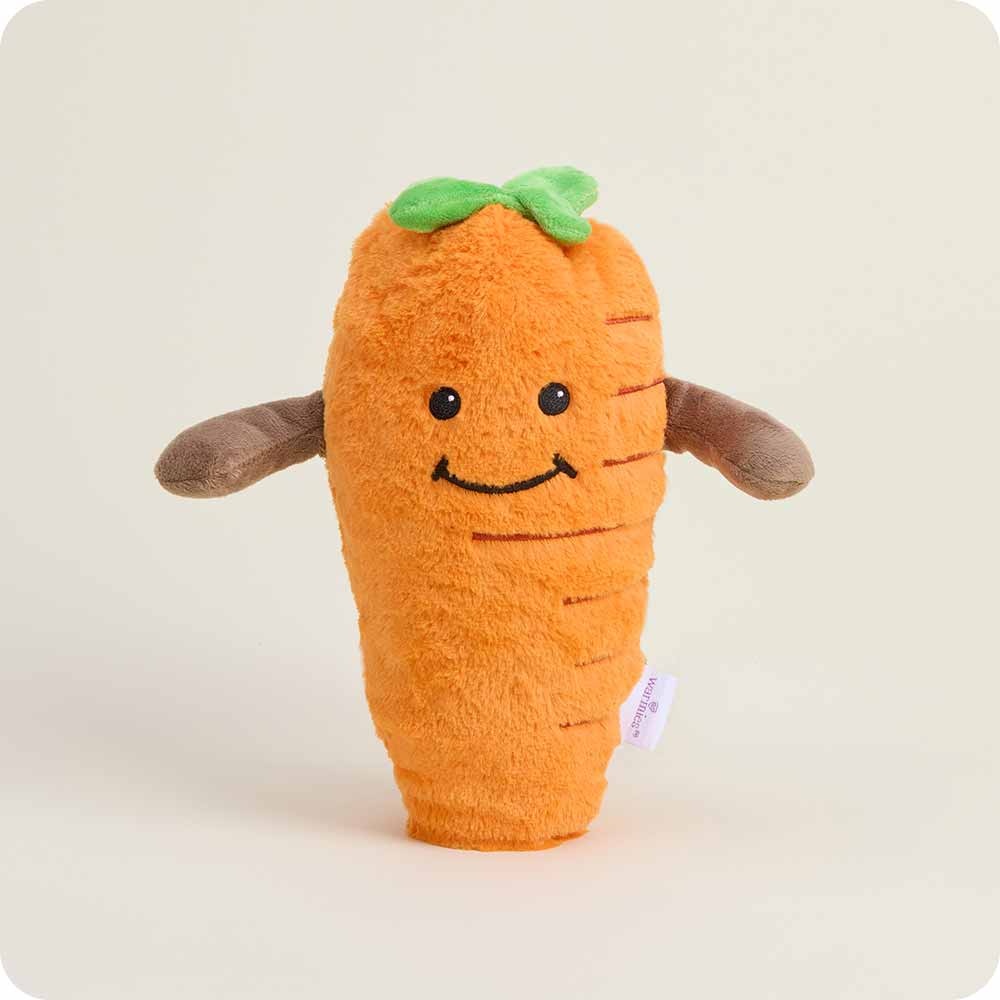 Carrot Warmies - Soft Plush Microwaveable Heating Pad for Kids & Adults - Perfect for Stress Relief, Cramps, and Cold Weather Comfort