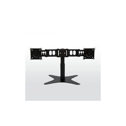 Adjustable Dual Monitor Stand for Desk - Ergonomic VESA Mount with Clamp & Grommet Base - Perfect for Home Office, Gaming & Workstation Setup