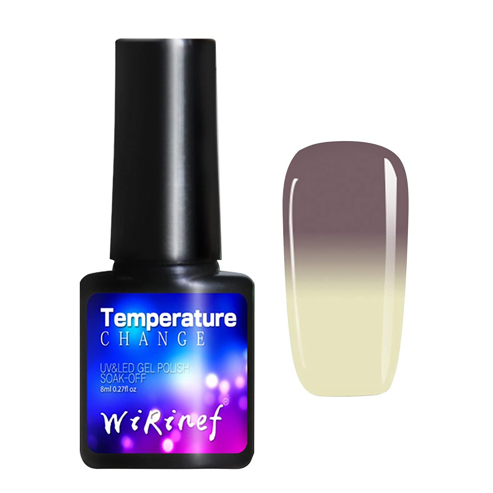 Gel Nail Polish Set - 12 Colors Temperature Changing Nail Gel with Glitter & Nude Shades, Soak Off LED/UV Lamp Compatible, DIY Starter Kit for Women | Perfect for Home Manicures, Nail Art & Gift Giving