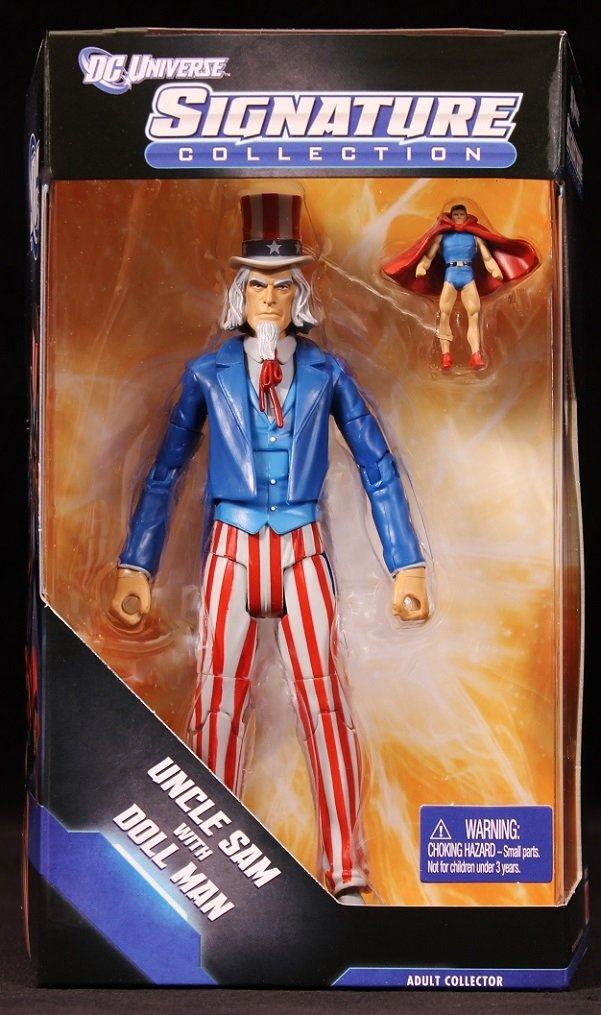 DC Uncle Sam Action Figure with Doll Man Collectible - Perfect for Superhero Fans, Comic Book Displays & Gift Giving