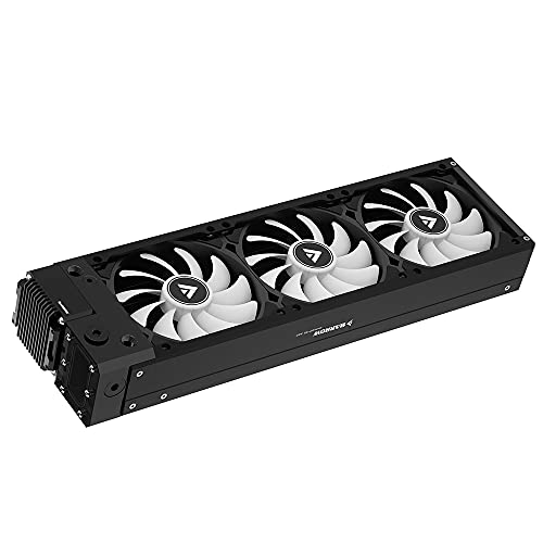 Barrow 360 240 PC Water Cooling Kit with 17W Pump, 120MM Radiator Fan - Complete Case Integration Set (360MM Black) for High-Performance Gaming PC Liquid Cooling Systems