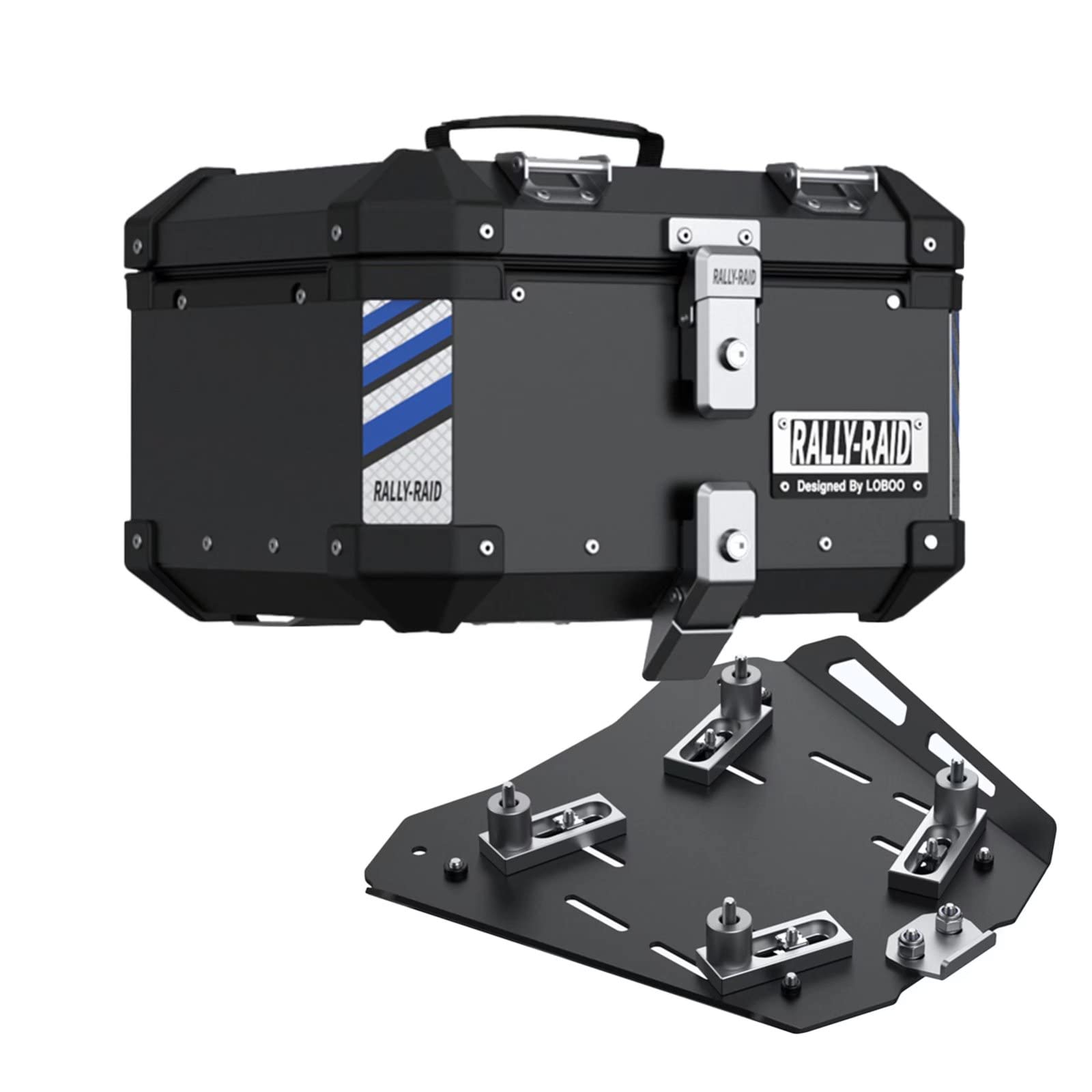 28L Universal Motorcycle Tail Box - Aluminum Top Case with Quick-Release System for Kawasaki & Other Bikes - Perfect for Commuting, Touring & Luggage Storage