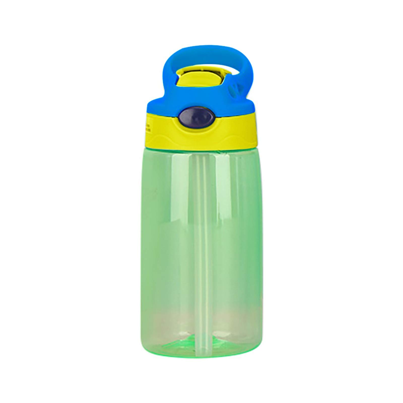 Kuhxz 480ml Kids Water Bottle with Straw, Lid & Handle - Reusable Large Capacity Sports Water Bottle for School, Cycling, Camping, Hiking, Gym & Yoga - BPA Free Leak Proof Bottle for Boys Girls Outdoor Activities