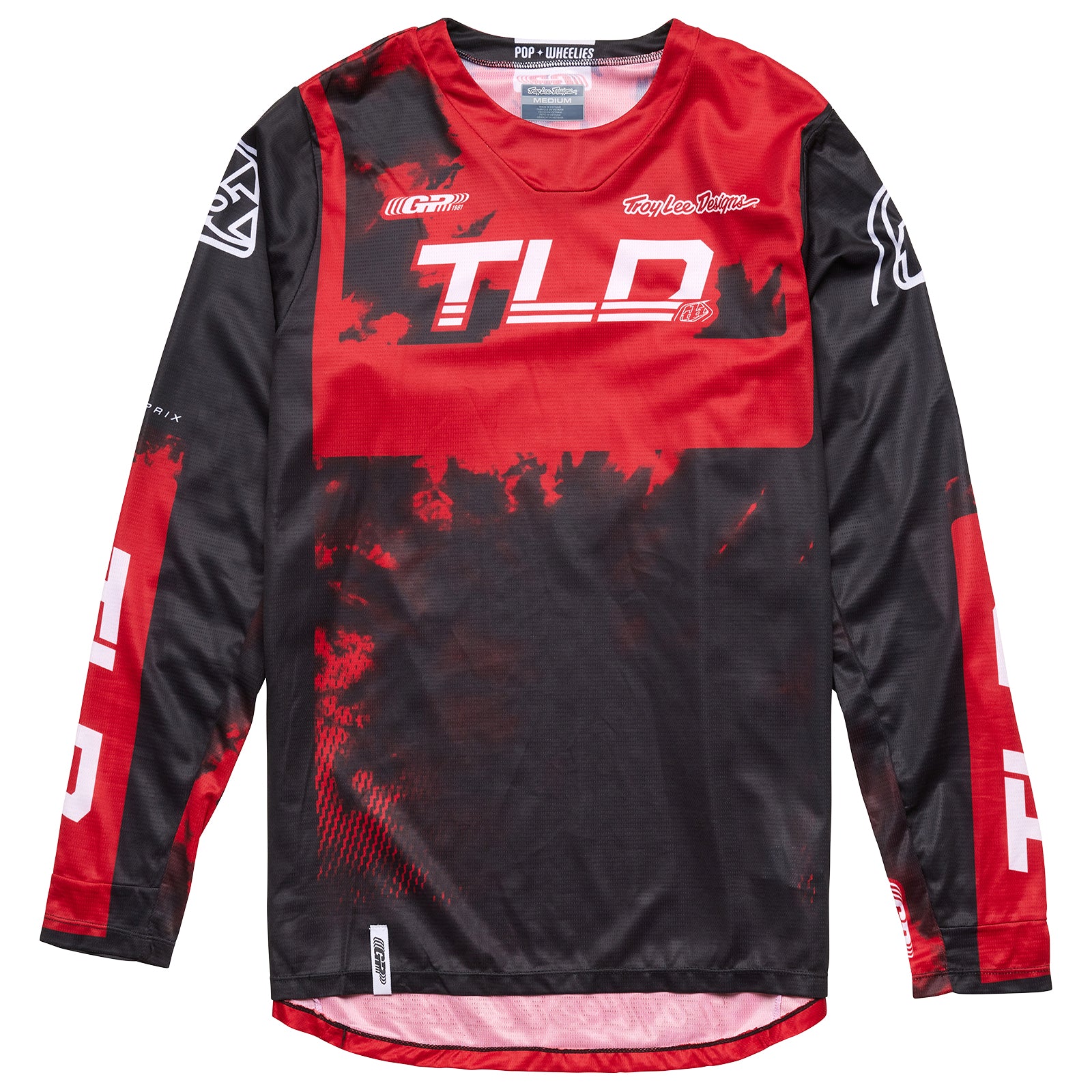 Youth GP Jersey Astro Red/Black - Breathable Cycling Shirt for Kids & Teens - Perfect for Road Biking, Mountain Trails & Outdoor Sports
