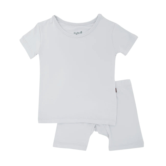 Kyte Baby Short Sleeve Toddler Pajama Set - Soft Organic Cotton Sleepwear for Boys & Girls (Storm Blue) - Perfect for Bedtime & Lounging